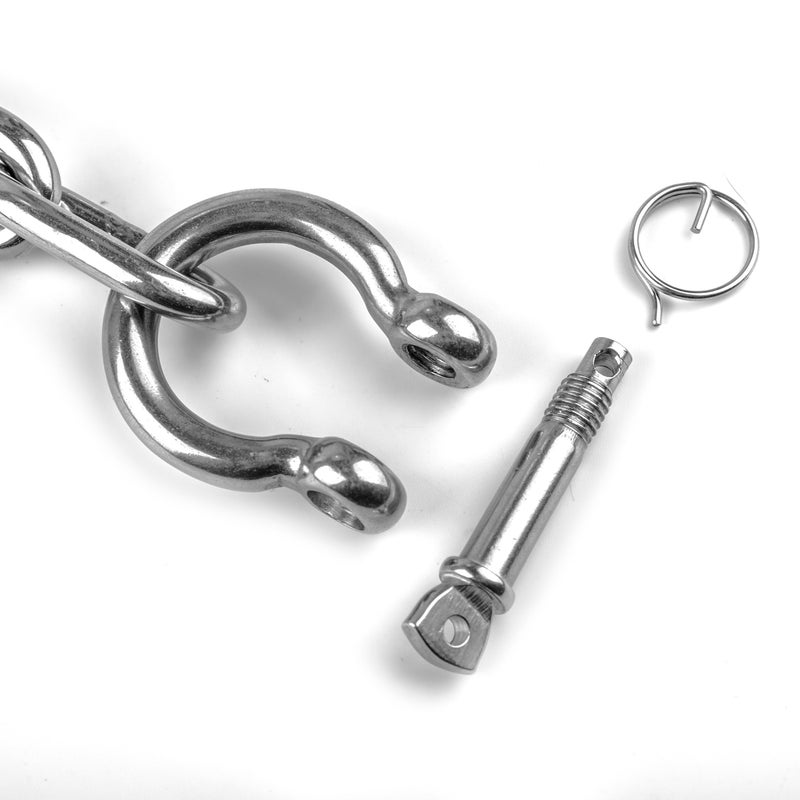 HarborCraft Stainless Anchor Chain with Advanced Lock Ring Shackles Avaiable in 4 Sizes. - Image 4